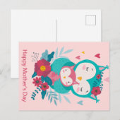 Happy Moederdag Briefkaart (Voorkant / Achterkant)