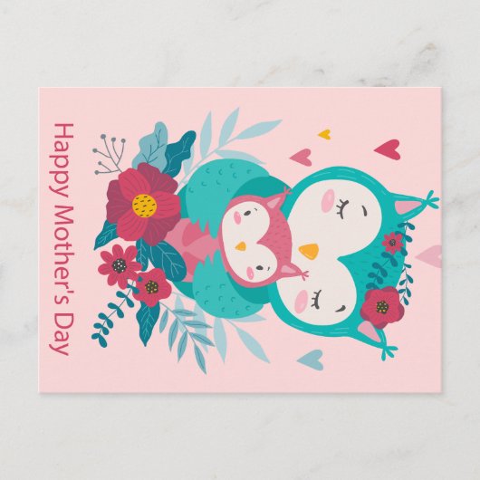 Happy Moederdag Briefkaart (Voorkant)