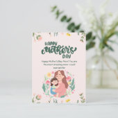 Happy moederdag briefkaart (Staand voorkant)