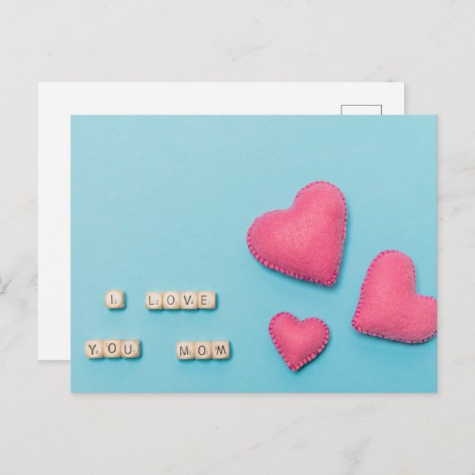 Happy Moederdag Briefkaart (Voorkant / Achterkant)