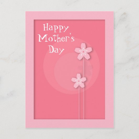 Happy Moederdag Briefkaart (Voorkant)
