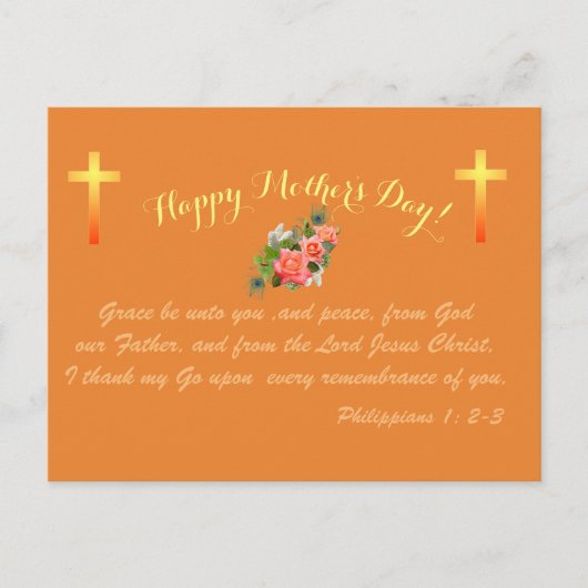 Happy Moederdag Briefkaart (Voorkant)