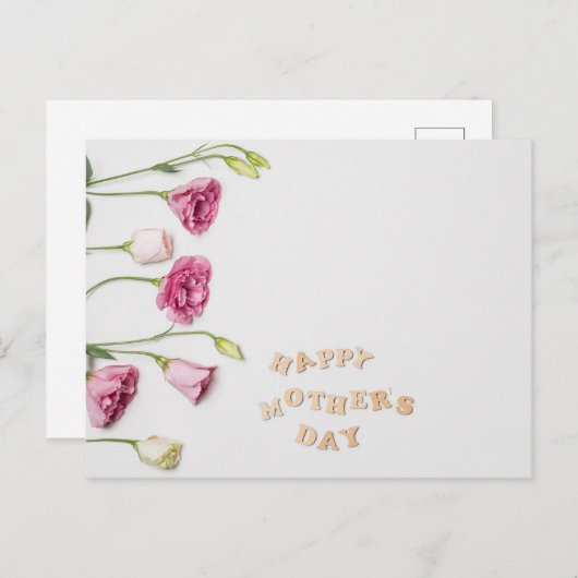 Happy Moederdag Briefkaart (Voorkant / Achterkant)