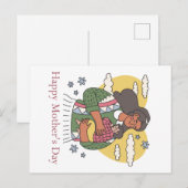 Happy Moederdag Briefkaart (Voorkant / Achterkant)