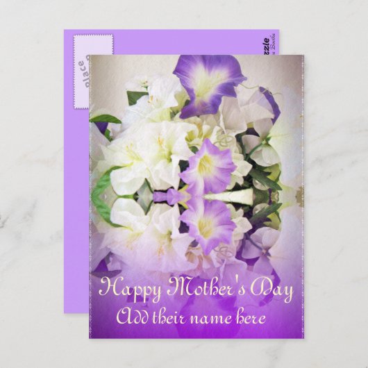 Happy Moederdag_ Briefkaart (Voorkant / Achterkant)