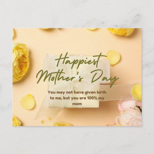 Happy Moederdag Briefkaart (Voorkant)