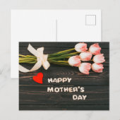 Happy Moederdag Briefkaart (Voorkant / Achterkant)
