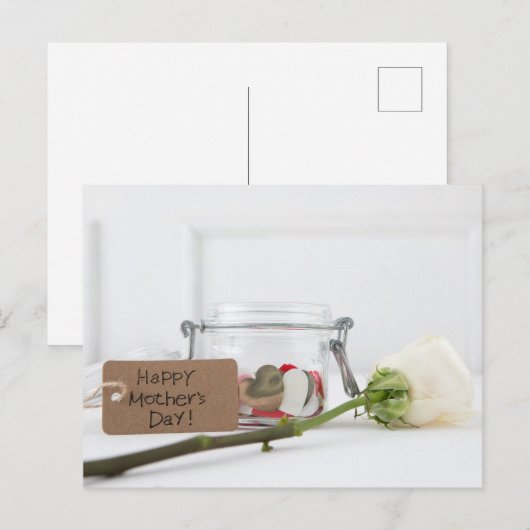 Happy Moederdag Briefkaart (Voorkant / Achterkant)