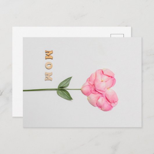 Happy Moederdag Briefkaart (Voorkant / Achterkant)