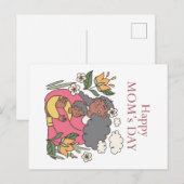 Happy Moederdag Briefkaart (Voorkant / Achterkant)