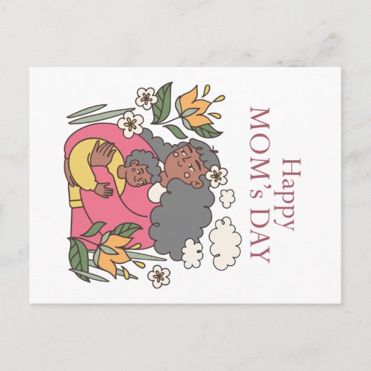 Happy Moederdag Briefkaart (Voorkant)