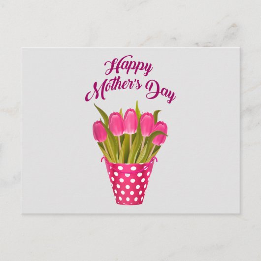 Happy Moederdag Briefkaart (Voorkant)