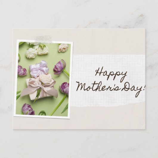 Happy Moederdag Briefkaart (Voorkant)