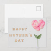 Happy Moederdag Briefkaart (Voorkant / Achterkant)