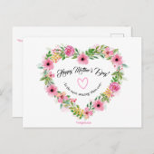 Happy Moederdag Briefkaart (Voorkant / Achterkant)