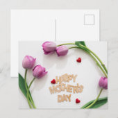Happy Moederdag Briefkaart (Voorkant / Achterkant)