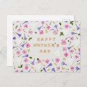 Happy Moederdag Briefkaart (Voorkant / Achterkant)