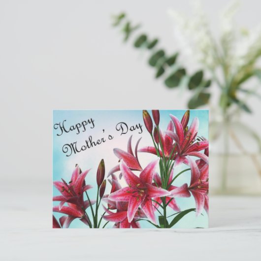 Happy Moederdag Briefkaart (Staand voorkant)