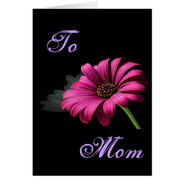 Happy Moederdag Bright Pink Daisy I (Voorkant)