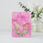 Happy Moederdag Bright Red en Yellow Tulips Briefkaart (Staand voorkant)