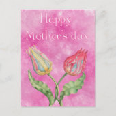 Happy Moederdag Bright Red en Yellow Tulips Briefkaart (Voorkant)