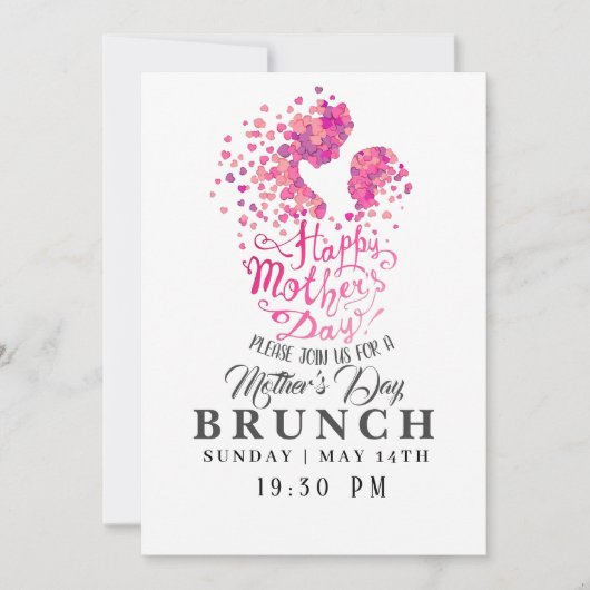 Happy Moederdag Brunch Kaart (Voorkant)