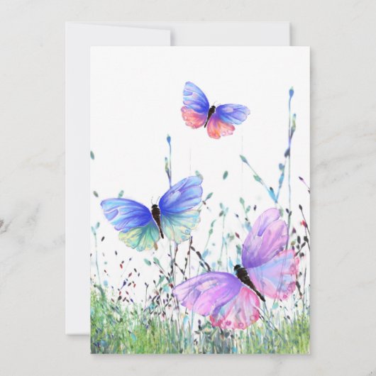 Happy Moederdag - Butterflies Flying Spring Joy (Achterkant)