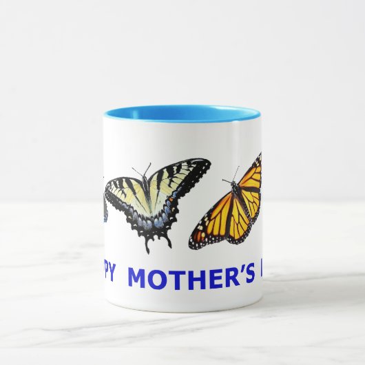 Happy Moederdag Butterfly Gift Mok (Midden)