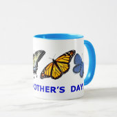 Happy Moederdag Butterfly Gift Mok (Voorkant rechts)