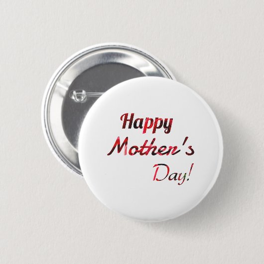 Happy Moederdag Button (Voorkant /achterkant)