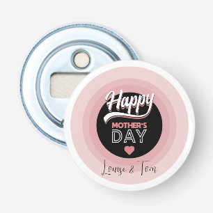 Happy moederdag button flesopener