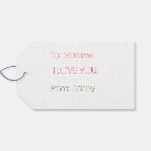 Happy Moederdag Cadeaulabel (Achterkant Horizontaal)