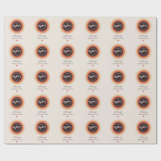 Happy moederdag cadeaupapier (Vlak)