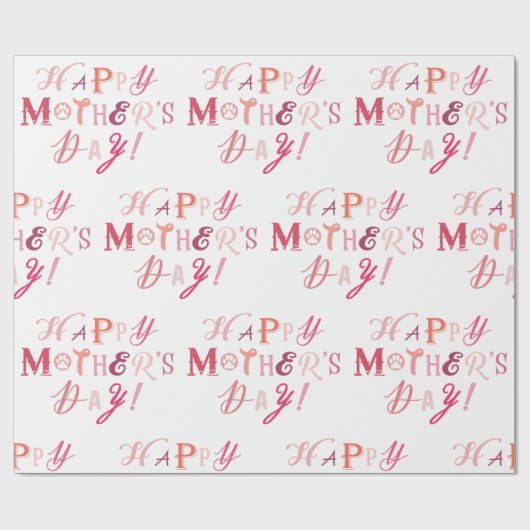 HAPPY MOEDERDAG CADEAUPAPIER (Vlak)