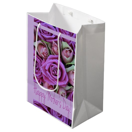 Happy Moederdag cadetas Medium Cadeauzakje (Voorkant Gekanteld)