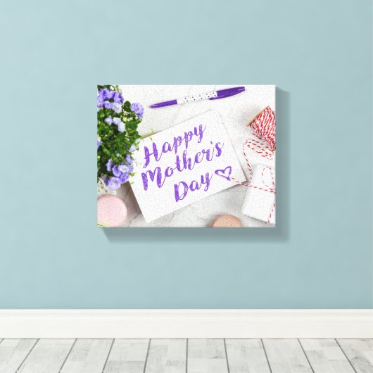 HAPPY MOEDERDAG CANVAS AFDRUK (Insitu (Houten vloer))