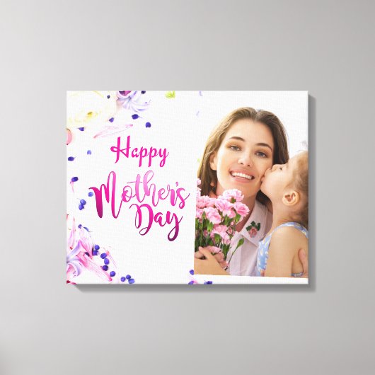 Happy Moederdag Canvas Afdruk (Voorkant)