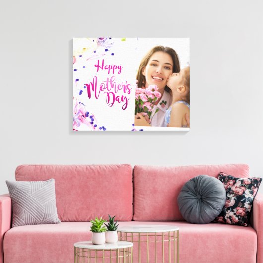 Happy Moederdag Canvas Afdruk (Insitu (Woonkamer))