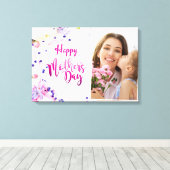 Happy Moederdag Canvas Afdruk (Insitu (Houten vloer))