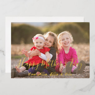 Happy Moederdag Card Folie Uitnodiging