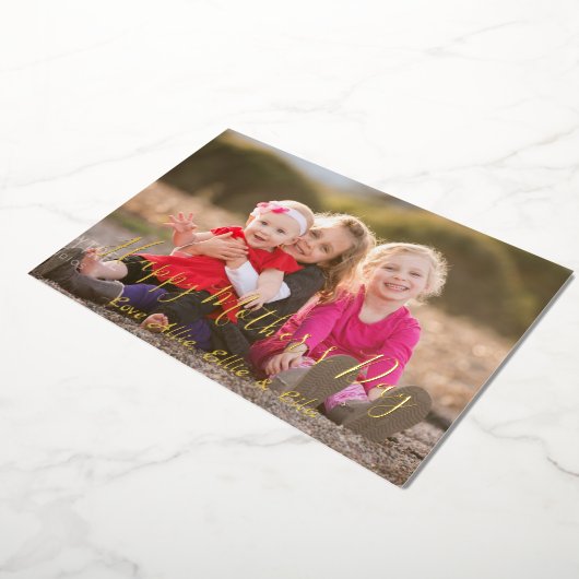 Happy Moederdag Card Folie Uitnodiging (Gedraaid)