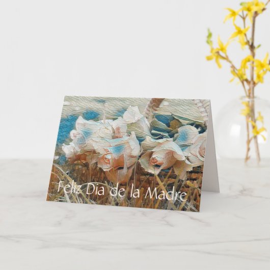 Happy Moederdag Card in het Spaans Kaart (Gele Bloem)