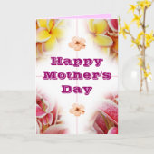 Happy Moederdag Card Kaart (Gele Bloem)