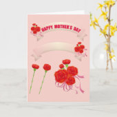 Happy Moederdag Card Kaart (Gele Bloem)