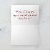 Happy Moederdag Card Kaart (Binnen)