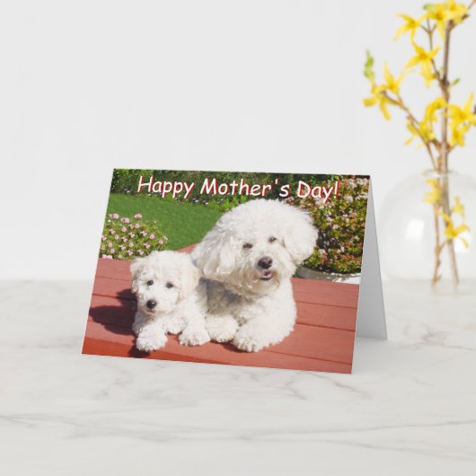 Happy Moederdag Card Kaart (Gele Bloem)