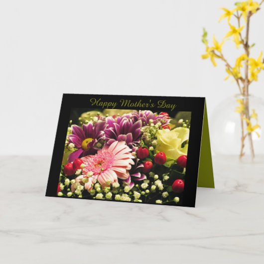 Happy Moederdag Card Kaart (Gele Bloem)