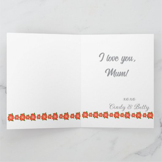 Happy Moederdag Card Kaart (Binnen)