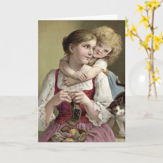 Happy Moederdag Card Kaart (Gele Bloem)