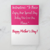 Happy Moederdag Card Kaart (Binnen)